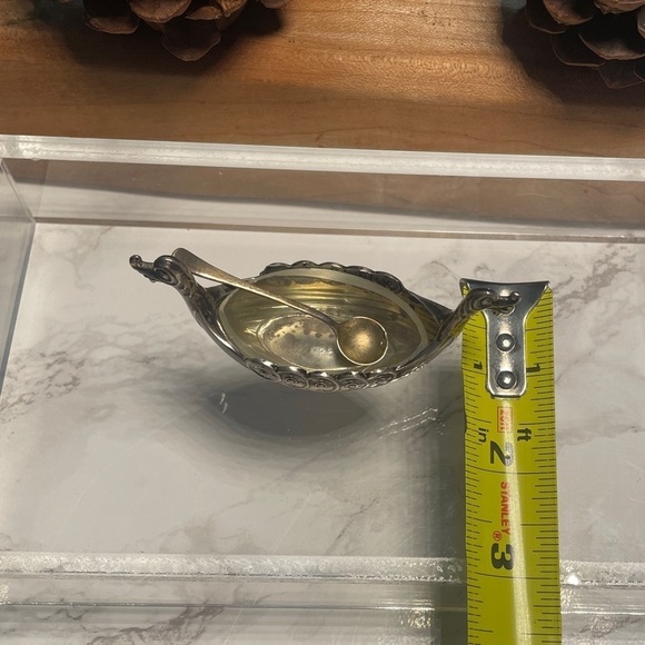 Silver Norwegian Viking Salt Dish​​​​​​ - Picture 9 of 16